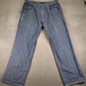 Sean John Denim Jeans Embroidered Baggy Skater Hip Hop Mens Size 38‎ x 33